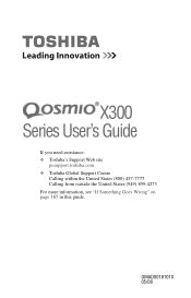 Toshiba X305-Q705 Toshiba User's Guide for Qosmio X305