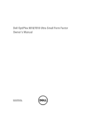 Dell OptiPlex 7010 Owner's Manual (Ultra Small Form 
	Factor)