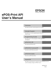 Epson Mobilink P80 ePOS-Print API Users Manual