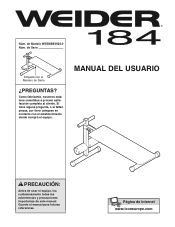Weider 184 Bench Spanish Manual