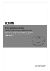 D-Link DWL-6600AP Quick Installation Guide