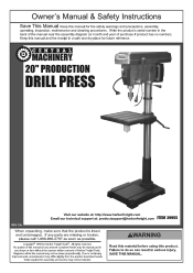 Harbor Freight Tools 39955 User Manual