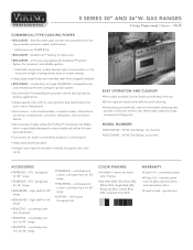 Viking VGIC53616B Two-Page Specifications Sheet