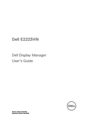 Dell E2223HN Display Manager Users Guide