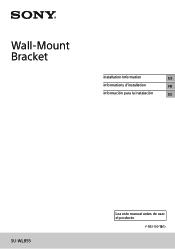 Sony KD-75X80K Wall-Mount Bracket