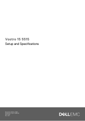 Dell Vostro 5515 Vostro 15 5515 Setup and Specifications