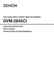Denon DVM-2845CI Owners Manual - Spanish