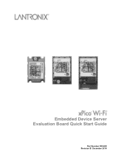 Lantronix xPico Wi-Fi Embedded Wi-Fi Module Evaluation Kit Quick Start Guide