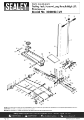 Sealey 3000HLC Parts Diagram