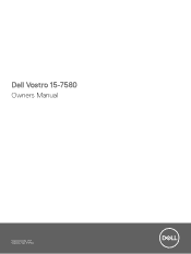 Dell Vostro 15 7580 Vostro 15-7580 Owners Manual