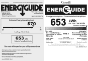 Viking DFSB542 Energy Guide
