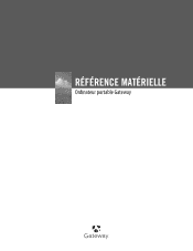 Gateway MX6025h 8511380 - Gateway Hardware Reference Guide (French)