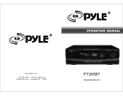 Pyle PT265BT Operation Manual