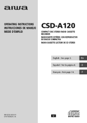 AIWA CSD-A120 Operating Instructions