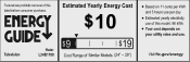 Haier L24B1180 Energy Guide Label
