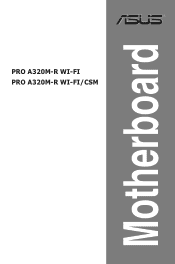 Asus Pro A320M-R WI-FI Users Manual English
