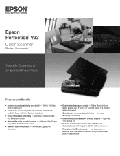 Epson Perfection V33 Product Brochure