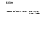 Epson 4770W User Manual