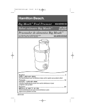 Hamilton Beach 70590 Use And Care