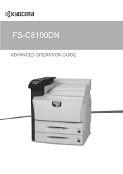 Kyocera FS-C8100DN FS-C8100DN Operation Guide  Rev-1.1 (Advanced)