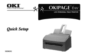 Oki OKIPAGE6w Quick Start Guide for the OKIPAGE6w
