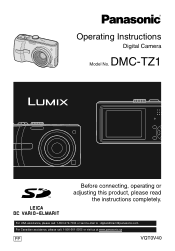 Panasonic DMC TZ1 Digital Still Camera - English/ Spanish