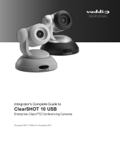 Vaddio ClearSHOT Conference Bundle - White Camera ClearSHOT 10 USB Integrator s Complete Guide