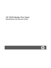 HP 2533t HP 2533t Mobile Thin Client - Maintenance and Service Guide