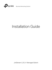 TP-Link TL-SG3428MP TL-SG3428XMPUN V1 Installation Guide