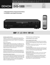 Denon DVD 1000 Literature/Product Sheet