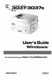 Oki ES3037e User's Guide, Windows, for ES 3037/3037e