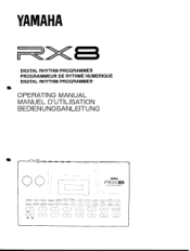 Yamaha RX8 Owner's Manual (image)