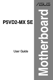 Asus P5VD2MXSE P5VD2-MX SE English Edition User's Manual