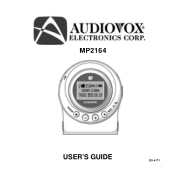 Audiovox MP2164 User Guide