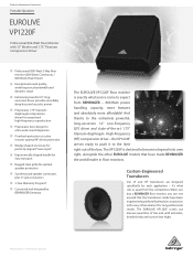 Behringer VP1220F Product Information Document
