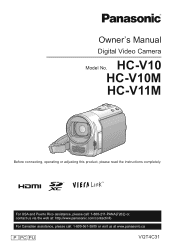Panasonic HC-V11 Owners Manual