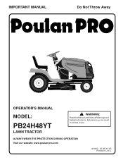 Poulan PB24H48YT User Manual