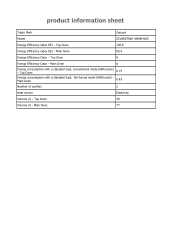 Zanussi ZCV660TRXE Product information sheet