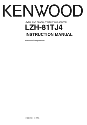 Kenwood LZH-81TJ4 User Manual