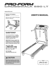 ProForm Crosswalk 590 Lt Treadmill Manual