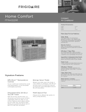 Frigidaire FFRA1222R1 Product Specifications Sheet