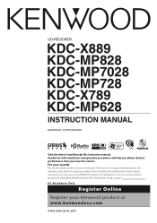Kenwood KDCX789 Instruction Manual
