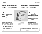 Samsung SCD963 Quick Guide (easy Manual) (ver.1.0) (English)