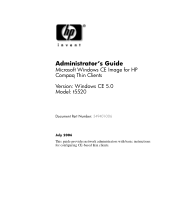 HP T5520 Administrator's Guide: Microsoft Windows CE Image for HP Compaq Thin Clients