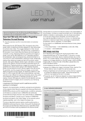 Samsung UN50EH6050F User Manual Ver.1.0 (English)