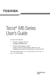 Toshiba M6-EZ6612 Toshiba Online Users Guide for Tecra M6