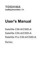 Toshiba Satellite Pro C50-A PSCGKC-00P00X Users Manual Canada; English