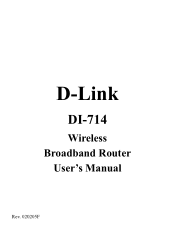 D-Link DI-714 Product Manual