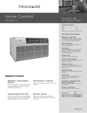 Frigidaire FRA12EHT2 Product Specifications Sheet (English)