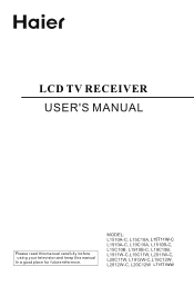 Haier LT15T1WW User Manual